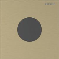 Bedieningsplaat Geberit Type 40 230V Round Easy To Clean Geborsteld Messing - thumbnail