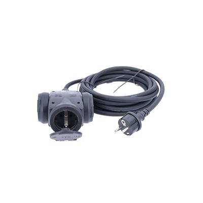 AS Schwabe 60454 Stroom Verlengkabel 16 A Zwart 4.50 m H07RN-F 3G 1,5 mm²