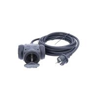 AS Schwabe 60454 Stroom Verlengkabel 16 A Zwart 4.50 m H07RN-F 3G 1,5 mm² - thumbnail