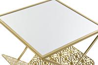 Tijdschriftenrek DKD Home Decor Gouden Metaal Spiegel 45 x 45 x 55 cm - thumbnail