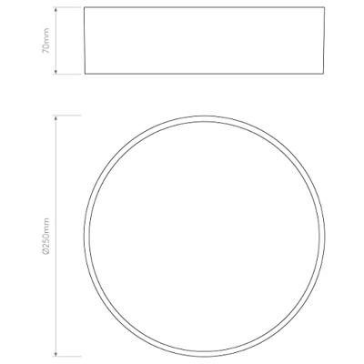 Astro - Kea Round 250 LED Wandlamp