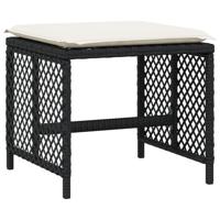 9-delige Tuinset poly rattan zwart - thumbnail