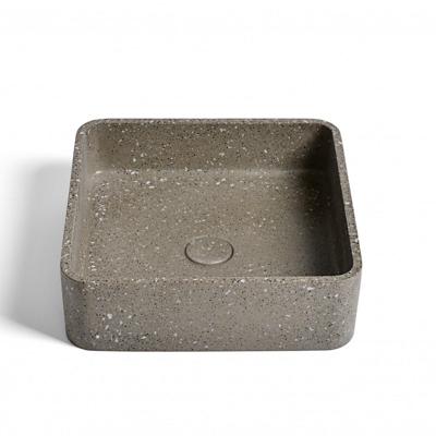 Waskom Ideavit Idea.Zoe 39x39x12 cm Vierkant Terrazzo Grijs/Bruin Ideavit Waskom Ideavit Idea.Zoe 39x39x12 cm Vierkant Terrazzo Grijs/Bruin Ideavit