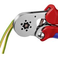 Knipex Zelfinstellende krimptang voor adereindhulzen | Met zij-invoering - 975514 - thumbnail
