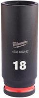 Milwaukee Accessoires shockwave slagdop 3/8" diep 18mm | 1 stuk - 4932480292 - thumbnail