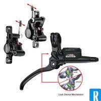 Tektro remgreep auriga twin links 2.5 vinger alu zwart