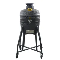 GRLLR Ember Classic 16 Onderstel Charocal Black Kamado BBQ Mat Zwart Trolley Stand - thumbnail