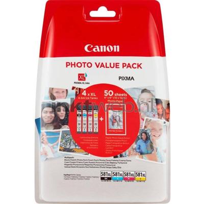 Canon CLI-581XL Photo Value Pack C/M/Y/BK
