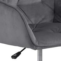 Bendt Bureaustoel 'Loren' Velvet, kleur Dark Grey - thumbnail