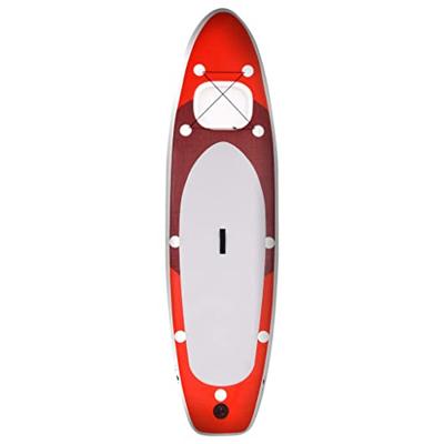 Stand Up Paddleboardset opblaasbaar 300x76x10 cm rood - thumbnail