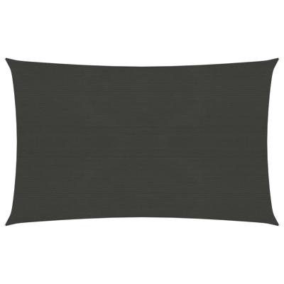 VidaXL Zonnezeil 160 g/m² 2,5x4 m hdpe antracietkleurig