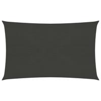 VidaXL Zonnezeil 160 g/m² 2,5x4 m hdpe antracietkleurig - thumbnail