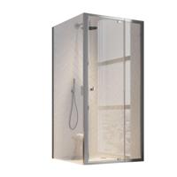Sealskin Douchecabine Hooked Omkeerbaar Ruime Verstelbaarheid 90x90 cm Zilver - thumbnail