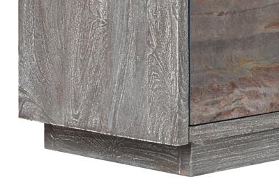 Dressoir Home ESPRIT Grijs Steen Mangohout 175 x 40 x 81 cm