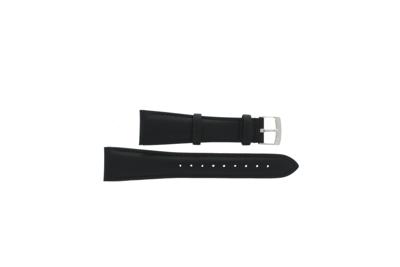 Horlogeband Armani AR0206 / AR5600 Leder Zwart 22mm