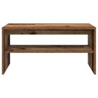 Tv-meubel 80x40x40 cm bewerkt hout oud houtkleurig - thumbnail