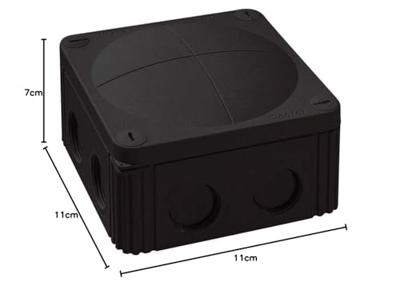 Wiska 10060648 Combi 607-aftakdoos zwart Zwart IP66/IP67 Wiska 10060648 Combi 607-aftakdoos zwart Zwart IP66/IP67