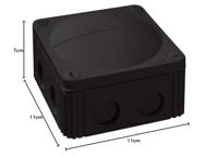 Wiska 10060648 Combi 607-aftakdoos zwart Zwart IP66/IP67 - thumbnail