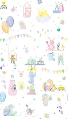 Livingwalls The Wall II - Bont - Dieren - 391881