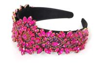 Strass haarband pink - thumbnail