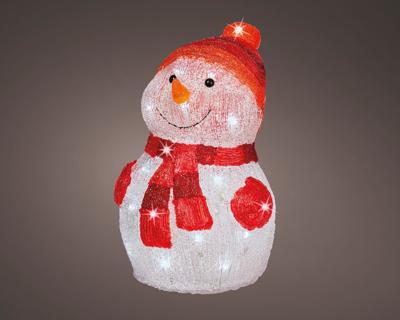 LED sneeuwpop l25b25h35cm-40l hldr kerstverlichting Lumineo - Lumineo LED sneeuwpop l25b25h35cm-40l hldr kerstverlichting Lumineo - Lumineo