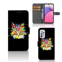 Samsung Galaxy A33 5G Leuk Hoesje Cat Color - thumbnail