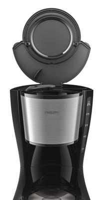 Philips Home Daily Collection HD7462/20 Koffiezetapparaat Zwart, Metaal Capaciteit koppen: 15 Glazen kan - thumbnail