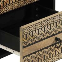 Dressoir 40x33,5x75 cm massief ruw mangohout - thumbnail