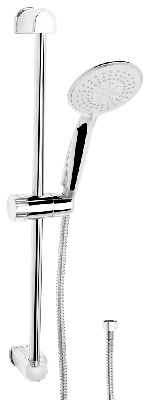 Cornat Doucheset Carballo 5S Chroom-Wit - SA330593 Cornat Doucheset Carballo 5S Chroom-Wit - SA330593