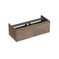 Onderkast Forzalaqua Reno 120x51x40 Cm 2 Lades Softclose Eiken Havanna - thumbnail