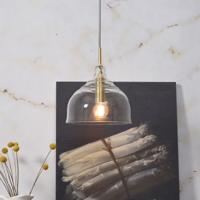 It's About Romi Hanglamp Glas Brussels Dia 20XH22Cm Transparant/Goud - thumbnail