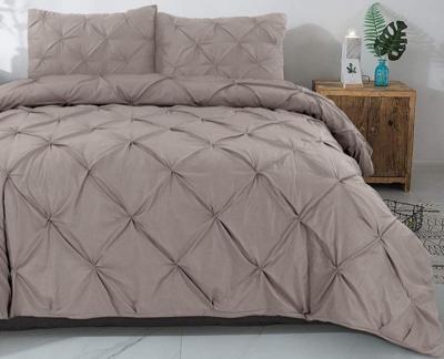 RoyalTextile - Salvador Dekbedovertrek - 100% Katoen - Taupe - 200 x 220 RoyalTextile - Salvador Dekbedovertrek - 100% Katoen - Taupe - 200 x 220