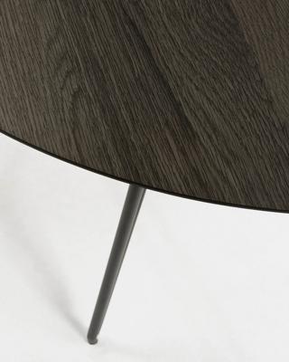 Kave Home Uitschuifbare Ronde Eettafel 'Milian' Ø120 x 120/160/200cm Kave Home Uitschuifbare Ronde Eettafel 'Milian' Ø120 x 120/160/200cm