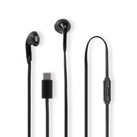 Bedrade Koptelefoon - USB-C - Kabellengte: 1.20 m - Ingebouwde microfoon - Volumebediening - Zwart - thumbnail