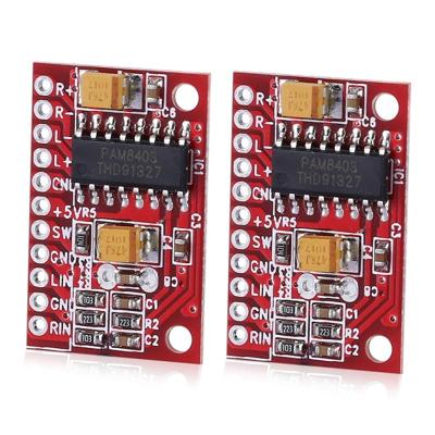 2 stuks LandaTianrui LDTR-WG0126 3W audioversterker Board (rood)