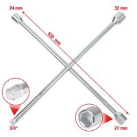 KS Tools 518.1155 Wielkruissleutel voor vrachtwagens, 3/4 x24x27x32mm - thumbnail