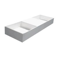 Wastafel Best Design Dubbel-120 Just Solid 120x40x15 cm Mat Wit - thumbnail
