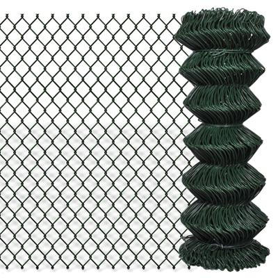 VidaXL Gaashek 1x25 m staal groen