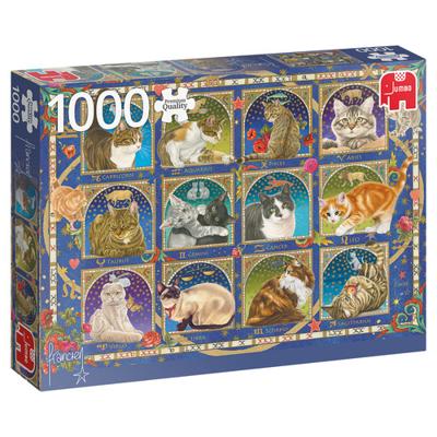 Jumbo puzzel horoscoop - katten 1000pcs