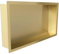 Saqu Shine inbouwnis 60x30x10cm geborsteld messing pvd-coating - thumbnail