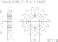 ESJOT Sprocket 520 13z standard - thumbnail