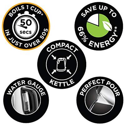 Russell Hobbs 24991-70 waterkoker 1 l Zwart, Roestvrijstaal 2400 W