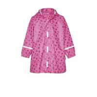 Playshoes regenjas Sweethearts met all over print roze/donkerroze - thumbnail