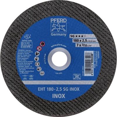 PFERD TOOLS EHT 180-2,5 SG INOX 61326423 Doorslijpschijf recht 180 mm 25 stuk(s) RVS PFERD TOOLS EHT 180-2,5 SG INOX 61326423 Doorslijpschijf recht 180 mm 25 stuk(s) RVS