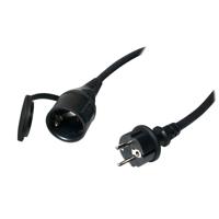LogiLink LPS102 Outdoor Power Verlengkabel voor buiten (geaarde contact), 5 m, zwart - thumbnail