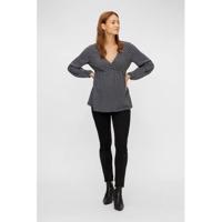 MAMALICIOUS zwangerschapstop Almera met all over print zwart - thumbnail