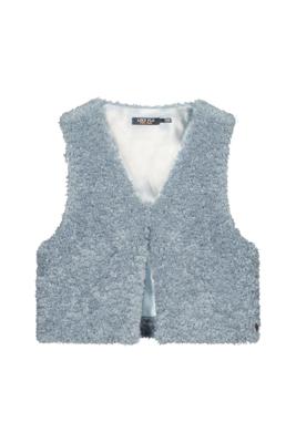 Like Flo winter gilet meisjes - blauw - Diam - fur