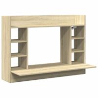 Wandbureau 105x48x75 cm bewerkt hout sonoma eikenkleurig - thumbnail
