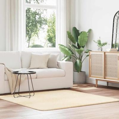 Hoogpolig vloerkleed NAVARRA 160x160 cm polyester crmekleurig Hoogpolig vloerkleed NAVARRA 160x160 cm polyester crmekleurig