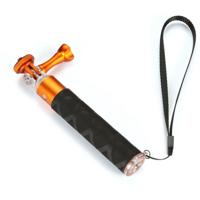 Brofish Selfie pole Small orange 19-45cm + universal mount - thumbnail